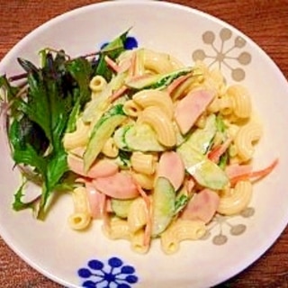シットリ☆魚肉ソーセージとマカロニサラダ